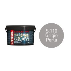 Купить STARLIKE EVO S.110 GRIGIO PERLA затир.смесь (1kg bucket) в Воронеже #2