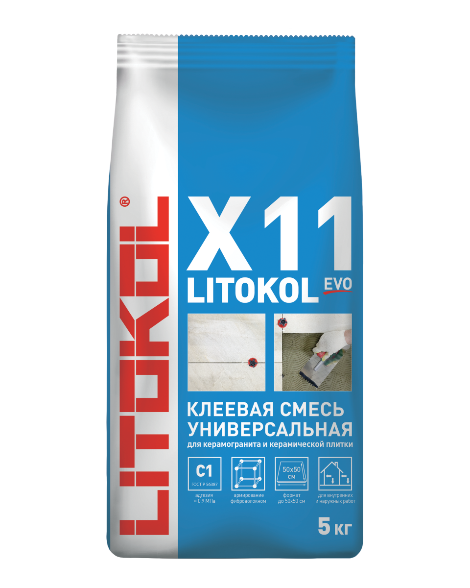 Купить LitoKol X11-клеевая смесь 5kg Al.bag в Воронеже