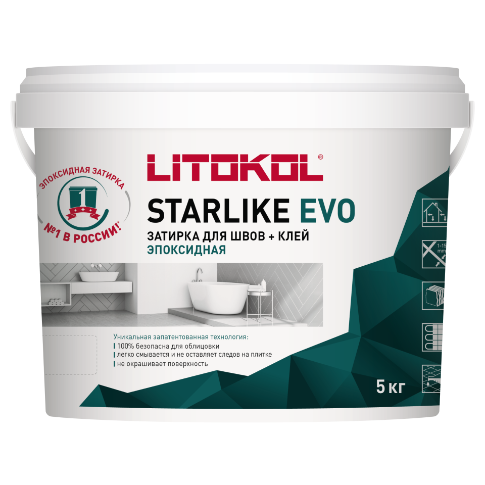 Купить STARLIKE EVO S.105 BIANCO TITANIO затир.смесь (5kg bucket) в Воронеже