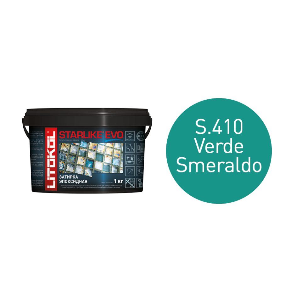 Купить STARLIKE EVO S.410 VERDE SMERALDO затир.смесь (1kg bucket) в Воронеже