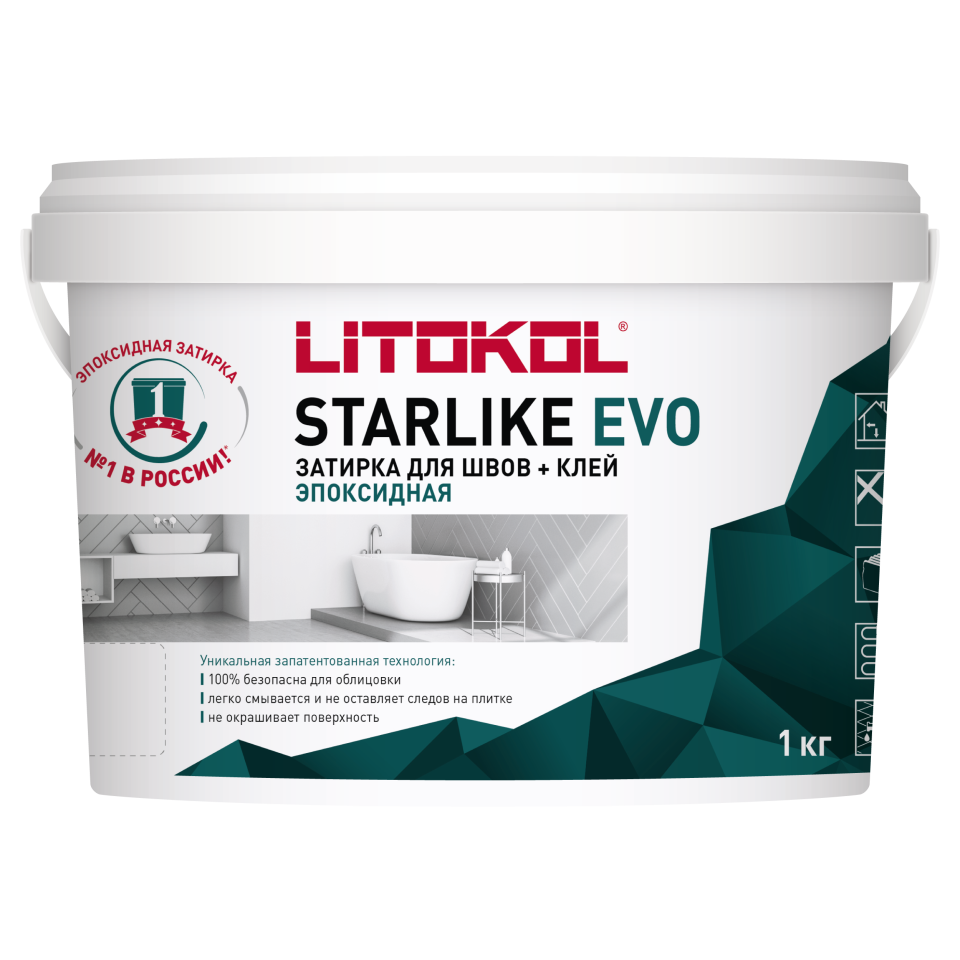 Купить STARLIKE EVO S.140 NERO GRAFITE затир.смесь (1kg bucket) в Воронеже