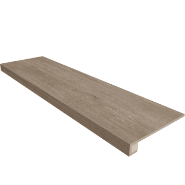 Купить Комплект (Ступень CW02 (33x120x9) непол. (прямоугол. бортик) без насечек + Подступенок (14,5x120x9)) в Воронеже