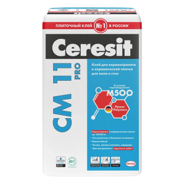 Купить Ceresit CM11/25кг, PRO Плиточный клей, РФ в Москве