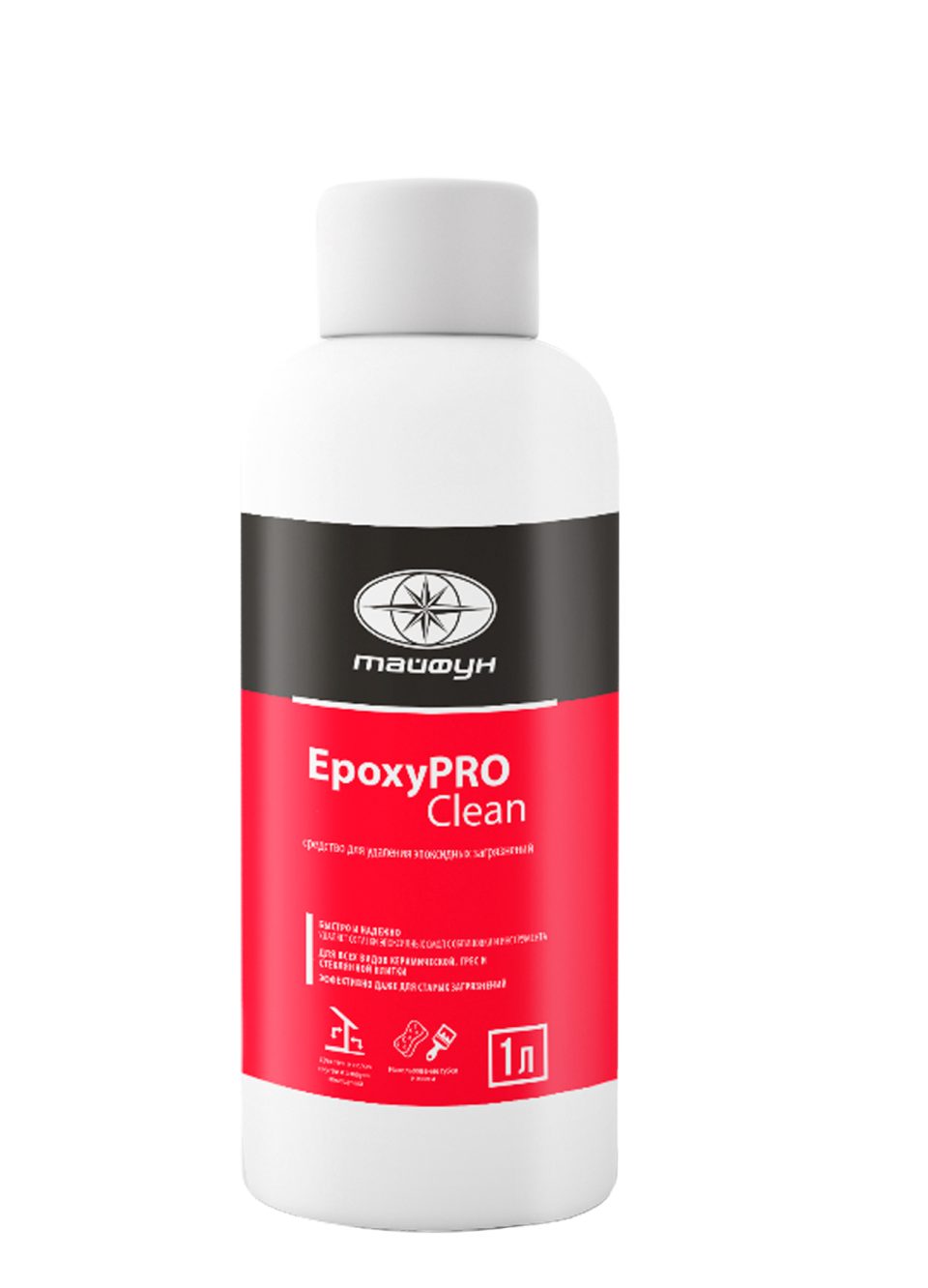 Купить Средство для удаления эпоксидных загрязнений "Тайфун "EpoxyPRO Clean", бут. 1л (Италия) в Воронеже