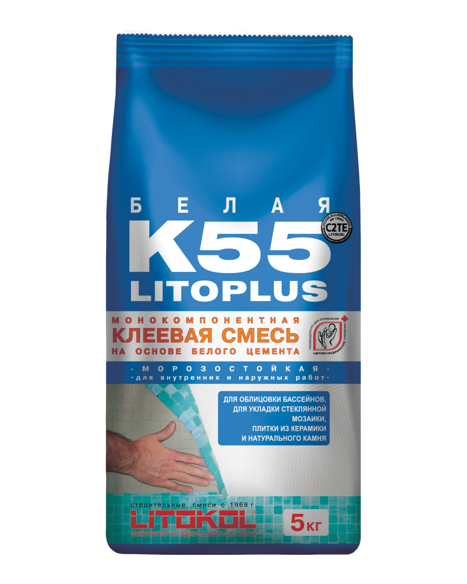 Купить LitoPlus K55-клеевая смесь 5kg Al.bag в Воронеже #2