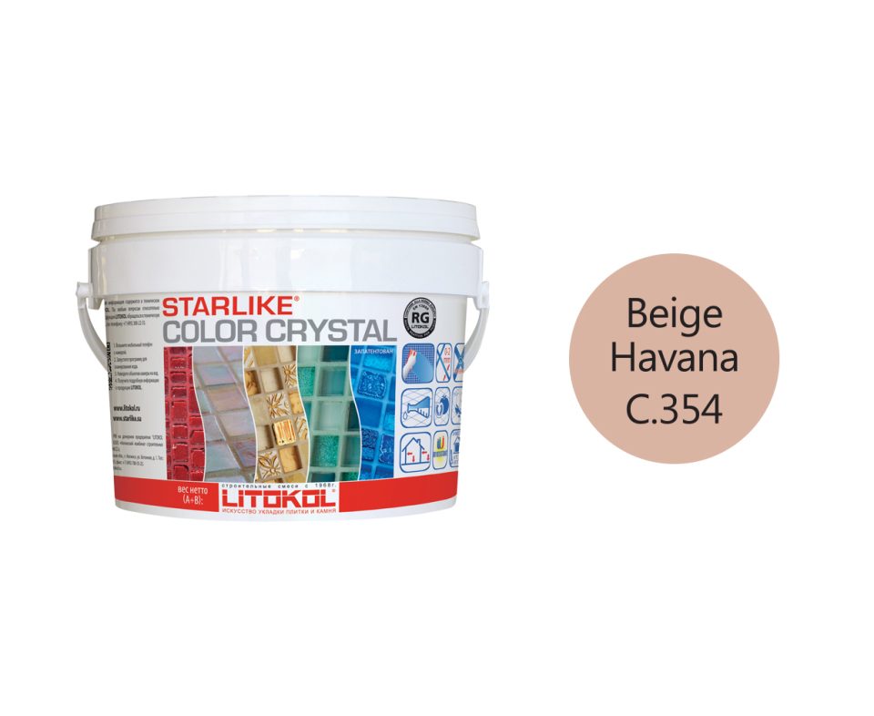 Купить LITOCHROM Starlike C.354 СOLORCRYSTAL BeigeHavana 2,5kg bucket в Воронеже