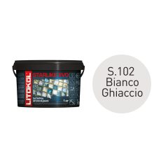 Купить STARLIKE EVO S.102 Bianco Ghiaccio (белый) затир.смесь (1kg bucket) в Воронеже #2