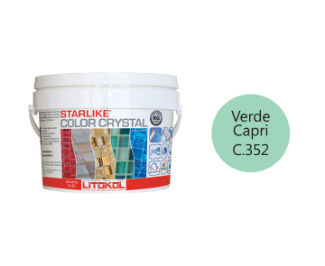 Купить LITOCHROM Starlike C.351 СOLORCRYSTAL  RossoPompei 2,5kg bucket в Москве