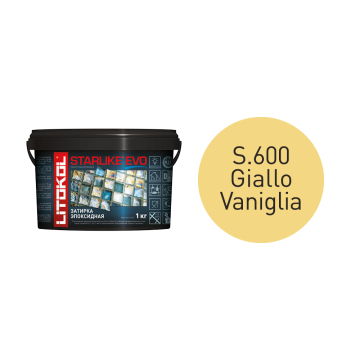 Купить STARLIKE EVO S.600 GIALLO VANIGLIA затир.смесь (1kg bucket) в Нижнем Новгороде
