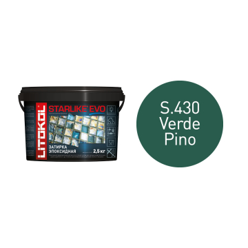 Купить STARLIKE EVO S.430 VERDE PINO затир.смесь (2,5kg bucket) в Москве