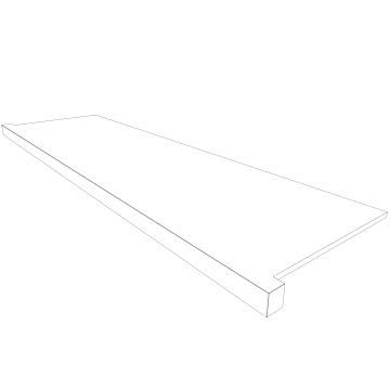 Купить Подоконник фронтальный NL00 33х120 непол. без боковых выступов в Самаре_1