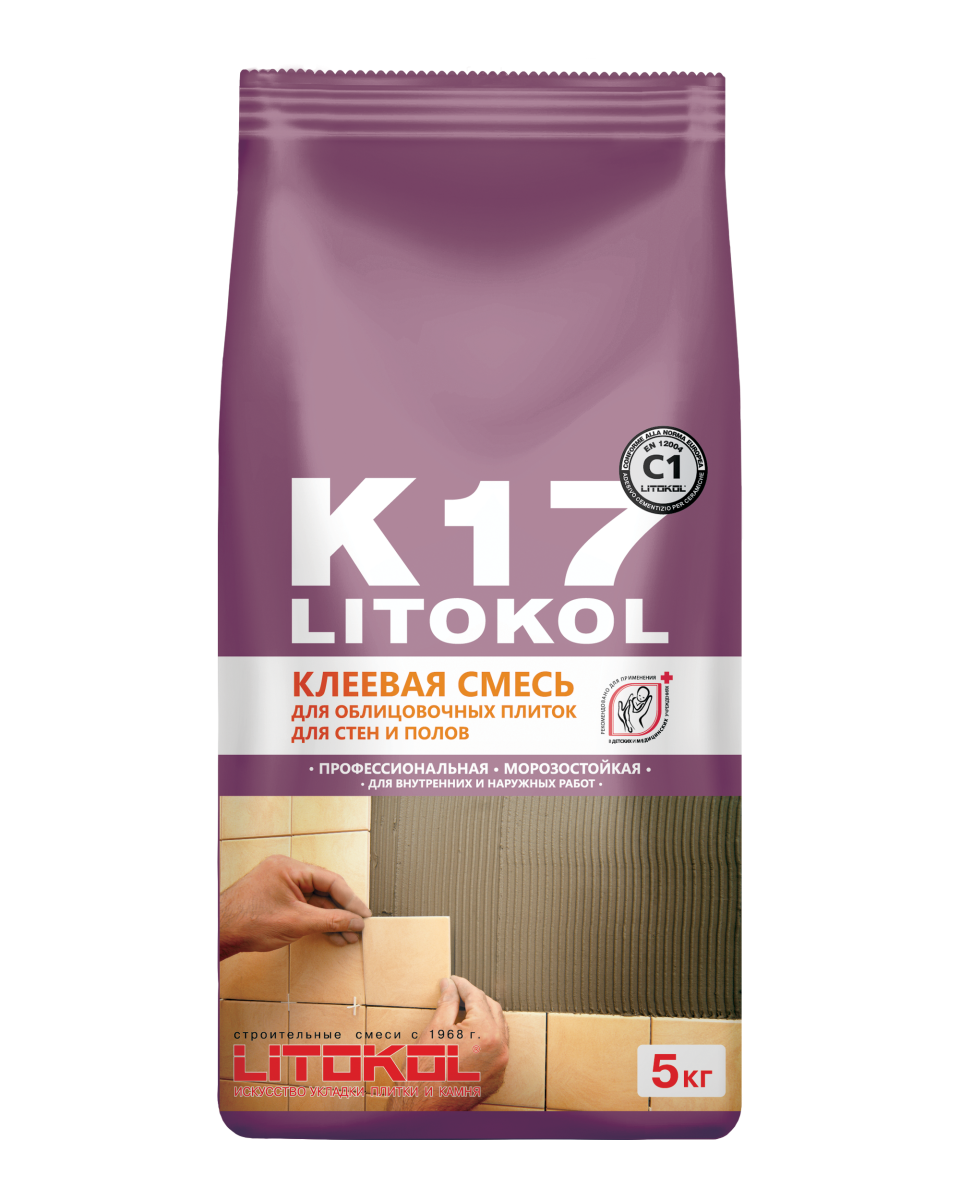 Купить LitoKol K17-клеевая смесь 5kg Al.bag в Воронеже