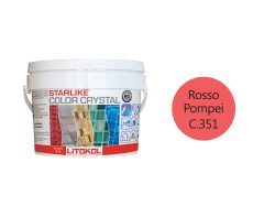 Купить LITOCHROM Starlike C.351 СOLORCRYSTAL RossoPompei 2,5kg bucket в Воронеже
