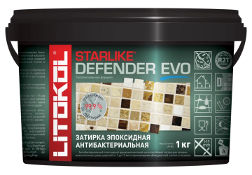 Купить STARLIKE Defender EVO S.300 AZZURRO PASTELLO эпоксидный состав  1,0 kg bucket в Самаре