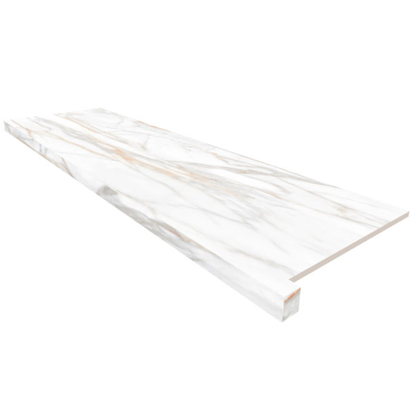 Купить Подоконник угловой SM02 33х120 полир. с боковым выступом (левый) в Санкт-Петербурге-1