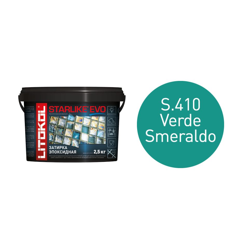 Купить STARLIKE EVO S.410 VERDE SMERALDO затир.смесь (2,5kg bucket) в Воронеже