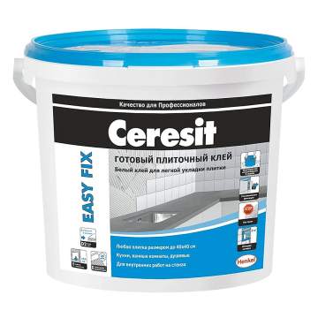 Купить Ceresit Easy Fix/3,5кг Белый готовый Плиточный клей, Англия в Новосибирске