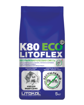 Купить LITOFLEX K80 ECO серый-клеевая смесь 5kg bag в Новосибирске-2