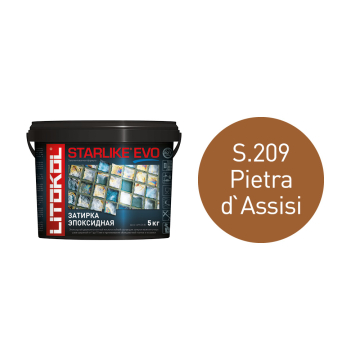 Купить STARLIKE EVO S.209 PIETRA D`ASSISI эпоксидный состав 5kg bucket в Москве