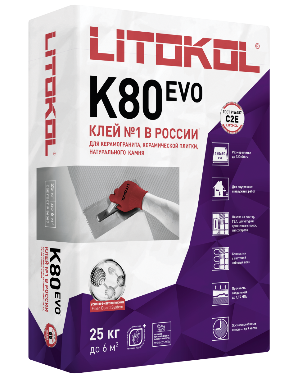 Купить LitoFlex K80-клеевая смесь (25kg bag) в Воронеже