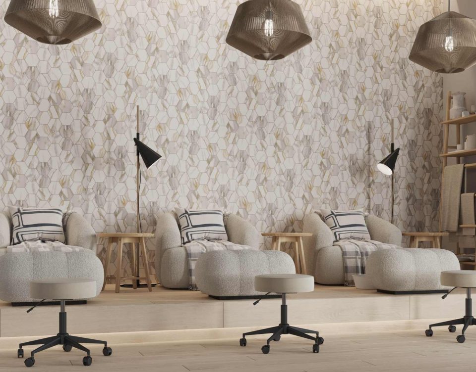 Купить Мозаика RM01 Гексагон 25x28,5 непол. в Воронеже #4